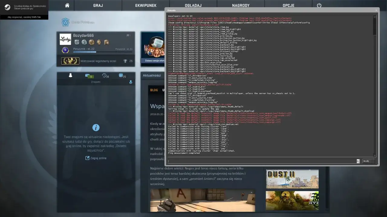Zdjęcie Jak włączyć konsolę CS:GO i rozwiązać najczęstsze problemy
